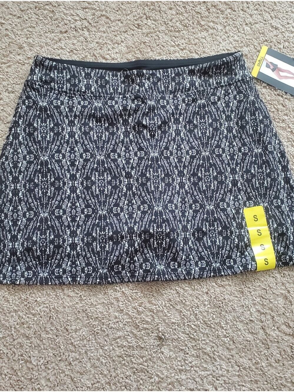 NEW Tranquility Skort Skirt Rhombi Black Women's Size Small Athletic - Picture 2 of 11